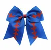 Party Favor Titanium Sport Accessories Kids Girl pannband Baseball Design Hair Bows Glitter Baby Girls Headwear Stor hästsvans hårtillbehör FY5605 NYTT