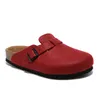 2023 Designer Boston Summer Sandals Cork Flat Slippers Modeontwerpen Lederen slippers Favoriete strandsandalen Casual schoenen voor vrouwen Men Arizona Mayari