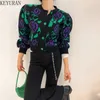 Damskie dzianiny koszulki koreański styl vintage kwiatowy dzianin kropka kardiganowa najlepsza 2022 jesień zima o długim rękawie Swetery dla kobiet t221012