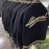 Chaqueta de diseñador de lujo para hombre chaquetas de béisbol ropa deportiva bordada hombres mujeres suelta hip hop chaqueta de punto de lana tamaño EE. UU.
