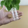 Bottiglie di stoccaggio 6 pezzi 37 80mm 60ml Mini vasetti di vetro Provetta Tiny Jar Tappi per spezie Tappo per bottiglia piccante Contenitori per caramelle Fiale