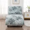 Chair Covers Chaise Lounge Cover Stretch Printing Longue Slipcover Luxury For Living Room Indoor Furniture