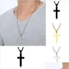 Hangende kettingen mooie gouden ketting sieraden mannen kruis hangende ketting link statement charm