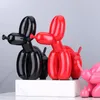 Dekoratif figürinler yaratıcı kaka köpek hayvanları heykel squat balon sanat heykel el sanatları masaüstü dekorlar süslemeler reçine ev dekor