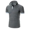 Męskie polo Summer Classic Polo Shirt Men Bawełna solidna koszulka z krótkim rękawem oddychająca Camisa Masculina Hombre Golftennis 3xl