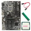 마더 보드 BTC-B250 마이닝 마더 보드 지원 12 GPU LGA1151 DDR4 G4400 CPU SATA 케이블