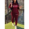 Détail Femmes Hoodies En Peluche Survêtements Designer Vêtements D'hiver Personnalité Imprimer Deux Pièces Ensemble Plus La Taille 3xl 4xl 5xl