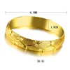 Bracelets 24K Pure Gold Yellow Bracelet For Women Solid Buckle Bridal Bangles Wedding Female Fine Jewelry Gifts 2022 Trend