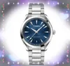 Top Model Men Simple Lumious Dial Watch 41mm rostfritt stål Bälte mode casual klocka man auto datum lyx kvarts pilar pins highend brottsgåvor armbandsur