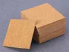 الوقايات الفظيعة ذاتية اللصق المربعات Cork Mats Cork Packing Sheets for Coasters و DIY Crafts Supplies