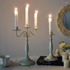 Candle Holders Large Simple Creative Holder Centerpiece Vintage Metal Pillar European Kerzenhalter Room Decoration AH50CH