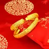 Bracelets Biżuteria Kurek podwójny szczęście smok i bransoletka z Phoenix splątana złota dzikie wesele