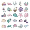 50 pièces mignon rose violet sirène sous-marine animal autocollant vélo voyage bagages ordinateur portable dessin animé autocollant décalcomanies