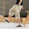 Herr shorts plus size sommar harem byxor män korta joggar kinesisk stil kalvlängd casual baggy manlig capris byxor 8xl g221012