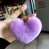 Portachiavi Nuovo amore capelli palla portachiavi in metallo ciondolo auto decorazione borsa da donna piccolo regalo