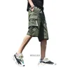 Men's Shorts summer men cargo shorts pockets korea style fashion skate plus size 6XL 8XL casual out door thin letter G221012