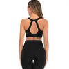 Roupa de ioga Sport Bra Bra Mulheres acolchoadas Push Up Fitness Treino de ginástica à prova de choque Gym Top Active Wear Running Running