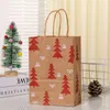 Decorações de Natal 6 Estilos Merry Natal Bolsa de Papel Sacos de Presente para Roupas de Lnack de Natal Página Presente