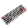 Klavyeler Epomaker GK68XS 68 Tuş takas RGB Bluetooth 51 Kablosuz Kablolu Mekanik Klavye Boyalı PBT Keycaps 221012