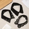 Bow Ties 1pc Fashion Classic Deteachable Shirt False Collar Retro Retro Linet Lace Broidery Accessoires de robe noire