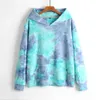 Heren Hoodies Sweatshirts Man Tie-Dye Print Streetwear Women Casual Fashion Pullover Teener Hooded Tops G221011