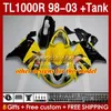 Fairings Tank for Suzuki Srad TL-1000 TL 1000 R 1000R TL1000R 98 99 00 01 02 03 Bodywork 162no.34 TL-1000R 1998 1999 2000 2001 2002 2003 TL1000 R 98-03