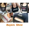 Damestanks Crop Top Orange and Black Fashion Inscriptions Mouwloze dames tops Blusas Mujer de Moda 2023 Verano Gym Tank Women