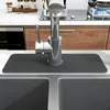 Bordmattor Faucet Splash Mat Sink Cleaning Tyg Kök Mikrofiber Absorberande Vattentorkning Catcher Pad For Badrum