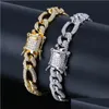 Tennis Bracelets Bangles Jewelry Fashion Hip Hop Men Women Micro Pave Glaring Zircon Tennis Luxury 18K Gold Plated Chain 3488 Q2 Dro Dhujb