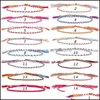 Linkketen handgemaakte gevlochten kettingarmbanden mannen vrouwen geluk sieraden gedraaide draad tibetaan katoen touw koper bead kwast polsband dhtmc dhtmc