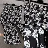 Women's Pants Oversize L-4XL Animal Dog Print Wide Leg Women Summer Chiffon Cool Straight Loose Elastic Trousers Female Casual