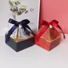 Embrulhada de geme torre bronzing bronzing caixa de doces embalagens de casamento apenas para seu papel de chá de chocolate Party Party 221013