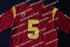 NOVO American College Wear USC Trojans Camisa de futebol Ryan 75 Matt Kalil 14 Sam Darnold 9 Marq