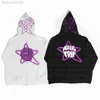 Sweat à capuche zippé Star Letter Graphics Sweat-shirt Goth Sport Manteau Pull Gothique Manches longues Sweat à capuche surdimensionné Y2k Veste Sweats à capuche pour hommes