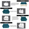 Tampas de cadeira 36grey sofá elástico de algodão com alongamento de capa de capa de capa de escorregamento com tudo incluído para sala de estar Copridivano