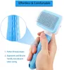 Épilateur pour chien brosse chat chien toilettage et soin des cheveux peigne pour long chien animal de compagnie enlève les poils nettoyage bain en gros