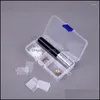 ジュエリーポーチバッグジュエリーポーチ10スロットプラスチック透明なストレージファインコンパートメントビーズ用の調整可能なコンテナ