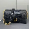 Designer Hourglass Bag Hardware Chain Shoulder Bags Women Handbags Purse Crocodile Pattern Crossbody Pouch Letter Magnetic Buckle Interior Zipper Pocket Totes