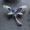 Brooches High Quality Crystal Dragonfly For Women Rhinestone Jewelry Scarf Lapel Pins Insect Brooch Antique Accessories Corsage