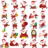 50 Uds pegatinas de dibujos animados de Santa Claus pegatina de Navidad DIY portátil equipaje monopatín pegatinas de grafiti pegatina