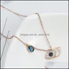 Hangende kettingen mode hanger ketting ketting ketting kwaad oog vrouw vergulde gouden ketting sieraden vrouwen blauwe ogen kettingen accessoires c dhjfw