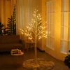 Nordiska stilar Juldekoration Birch Tree Floor Lamp Interiör Landscape Decorative Bonsai For Home Festive Scene Layout