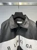 Designer Balenciga Denim Coats Correct Version Automne et hiver Paris B Home Cousée Denim OS Épaule Drop Type Loose