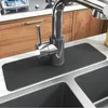 Bordmattor Faucet Splash Mat Sink Cleaning Tyg Kök Mikrofiber Absorberande Vattentorkning Catcher Pad For Badrum