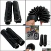 Other Motorcycle Accessories 2Pcs Motorcycle Front Fork Er Gaiters Gators Boot Shock Protector Dust Guard For Off Road Pit Dirt Bike Dhbza