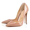 high heels womens luxury designer dress shoes office career vintage wedding black pointed peep toes pumps spikes gai