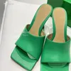 Slipper Luxury Women Sandals مصمم الكعوب Bottega Slides Sliding Shicay Sle Green Green Pantoufle DFGVCD