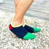 Chaussettes pour hommes printemps automne cinq doigts pour hommes coton solide respirant tissage Harajuku pas de talon avec orteils marque d'affaires chaussette