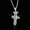 Pendentif Colliers Micro pavé cubique zircone Bling glace sur Cactus Jack pendentifs colliers pour hommes femmes Hip Hop rappeur collier 221 Dhm4X