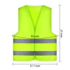 Motorcycle Apparel -4 Pcs. Safety Vests Car Puncture Vest Warning En 471 With Reflective Stripes And Buckle